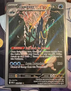 Clawitzer 141/132 Illustration Rare Pokemon TCG ME01: Mega Evolution NM - Image 1