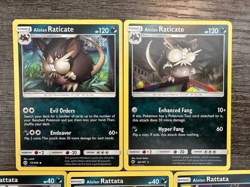 POKEMON ALOLAN RATICATE 82/147 RARE + 77/149 + RATTATA 81/147 + 76/149 + 84/168 - Image 2