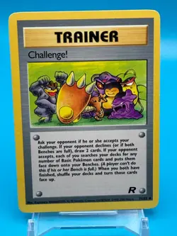 Challenge! Pokemon Team Rocket Trainer Card 74/82 Vintage Rare TCG - Image 1