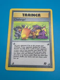 Challenge! Pokemon Team Rocket Trainer Card 74/82 Vintage Rare TCG - Image 3