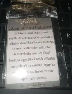 Pokemon 23k Gold Plated Charizard 06 Burger King 1999 Used Pokeball Trading Card - Image 5