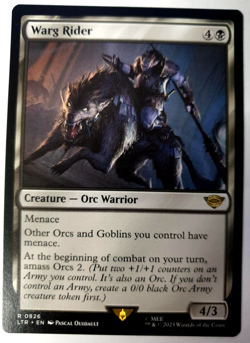 Warg Rider - MTG Lord of the Rings - Rare 0826 - LP - Image 1