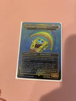 MTG - SpongeBob SquarePants - Rainbow Foil - Secret Lair - Magic the Gathering - Image 1