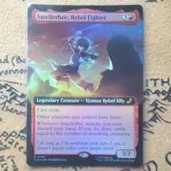 Magic The Gathering MTG Avatar Smellerbee Rebel Fighter Extended Art Foil - Image 1