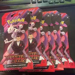 6 Pokemon - Destined Rivals Sleeved Booster Pack Sealed - Image 1