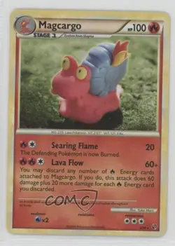 Magcargo Holo Pokemon HeartGold & SoulSilver Undaunted #6 2010 - Image 1