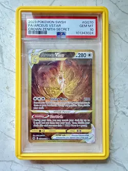 Pokemon Arceus VSTAR Secret GG70/GG70 Crown Zenith Galarian Gallery Holo PSA 10 - Image 1