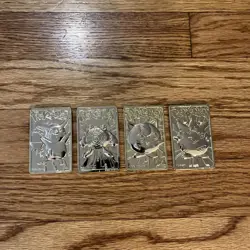 Pokemon 23k Gold Plated Card Burger King Pikachu, Poliwhirl, Jigglypuff, Togepi - Image 1