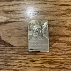 Pokemon 23k Gold Plated Card Burger King Pikachu, Poliwhirl, Jigglypuff, Togepi - Image 3