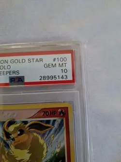 2007 Pokemon Flareon Gold Star Holo EX Power Keepers PSA 10 #100/108 - Image 2