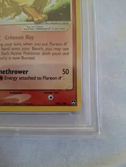 2007 Pokemon Flareon Gold Star Holo EX Power Keepers PSA 10 #100/108 - Image 4