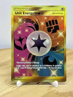 Pokemon Card Unit Energy FDF Forbidden Light 146/131 Gold Secret Rare 2018 LP - Image 3