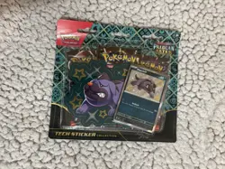 Pokemon - Paldean Fates Booster Packs Tech Sticker Collection Sealed-Maschiff - Image 1