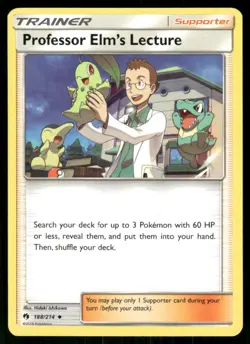 2018 Sun & Moon - Lost Thunder Professor Elm’s Lecture Uncommon #188 - Image 1
