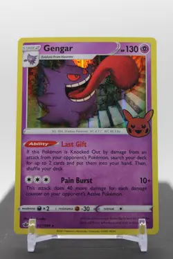 Gengar (2021 Copyright Date) 057/198 Holo - Pokemon Trick or Trade BOOster Bundl - Image 1