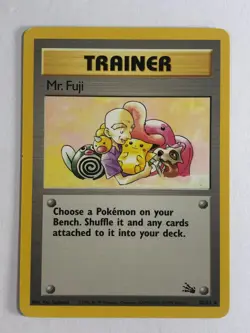 Pokemon TCG Fossil Set Mr. Fuji 58/62 Near Mint - Image 1