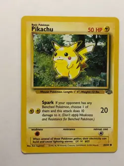 Pokemon Card Jungle Set Pikachu 60/64 Near Mint - Image 1