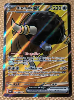 Pokemon TCG Bisofank Ex WHT 162/086 Weisse Flammen Deutsch NM Holo - Image 1
