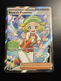 Bianca's Devotion 197/162 Full Art Holo Ultra Rare Pokemon TCG Temporal Forces - Image 1