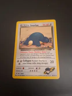 33/132 Rocket's Snorlax Rare Gym Heroes Englisch unlimited Vintage Pokemon TCG - Image 1