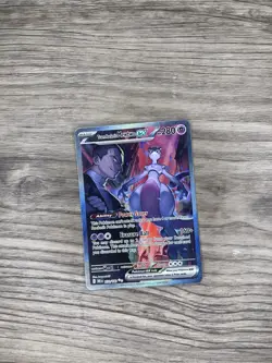 Pokemon TCG Team Rockets Mewtwo 213/182 Full Art SIR Destined Rivals - Image 1