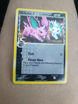 Nidoran Stamped Reverse Holo 57/101, Dragon Frontiers, Pokemon NM - Image 1