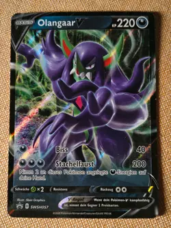 Pokemon TCG Olangaar SWSH225 Promo Deutsch Near Mint Holo Black Star - Image 1