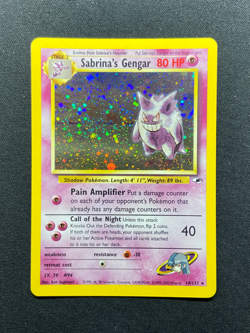Sabrina’s Gengar Holo Rare - Gym Heroes 14/132 - LP Pokemon TCG - Clean Holo - Image 1