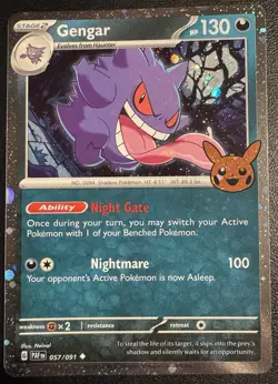Gengar #57/91 Cosmos Holo Pokemon Card TCG Halloween Trick Or Trade 2024 - Image 1