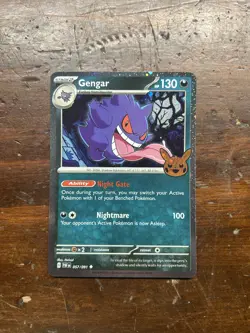 Pokemon TCG Halloween Trick Or Trade 2024 Gengar 057/091 Cosmos Rare - Image 1