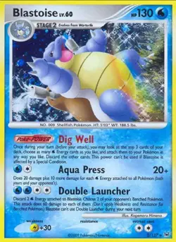 Blastoise - 2/127 - Pokemon Platinum Holo Card LP Pokemon - Image 1