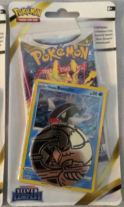 Pokemon TCG Silver Tempest Checklane Blister 1 Cranidos 2 Basculin Set of 3 New - Image 4