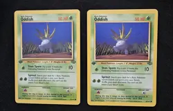 NM Near Mint 1st Edition Oddish 58/64 - Jungle Set - WOTC - Pokemon Card - 1999 - Image 2