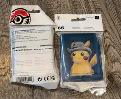 Pokemon X Van Gogh Museum Card Sleeves Pikachu with Grey Felt Hat (130 sleeves) - Image 2