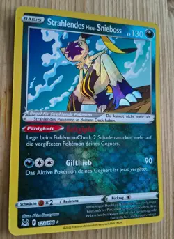 Pokemon TCG Strahlendes Hisui-Snieboss 123/196 Verlorener Ursprung DE NM holo - Image 1
