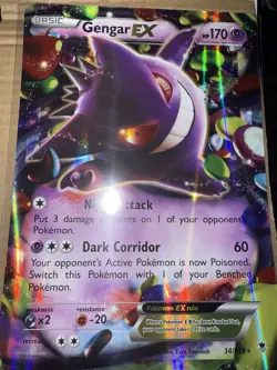 Pokemon Gengar EX 34/119 JUMBO Promo Card FULL ART - NM - Image 3
