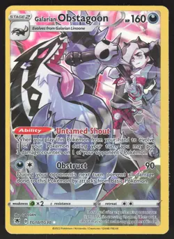 Galarian Obstagoon TG10/TG30 Ultra Rare Pokemon TCG Astral Radiance Trainer Gall - Image 1