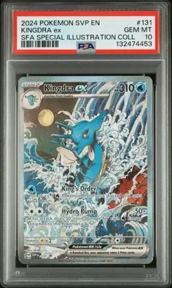 2024 POKEMON SVP EN-SV BLACK STAR PROMO #131 KINGDRA EX PSA 10 - Image 1