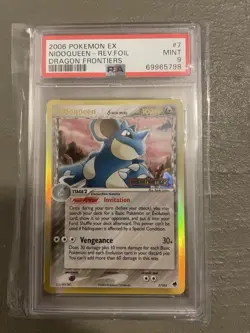Pokemon Nidoqueen EX Dragon Frontiers Reverse Holo Rare #7 PSA 9 Stamped - Image 1