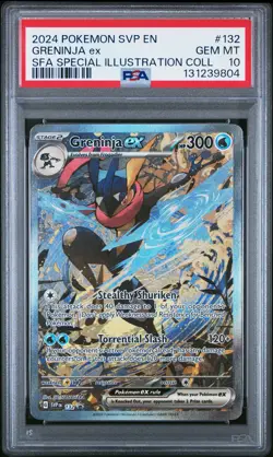2024 POKEMON SVP EN-SV BLACK STAR PROMO #132 GRENINJA EX PSA 10 - Image 1