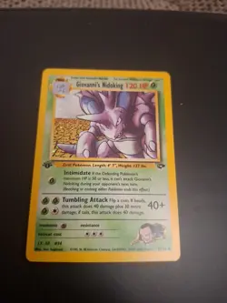 Pokemon TCG Gym Challenge Giovanni’s Nidoking 1ST EDITION HOLO RARE! *NM* 7/132 - Image 1