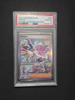Pokemon TCG Miriam Scarlet & Violet Base Set 251/198 Holo SAR PSA 10 - Image 1