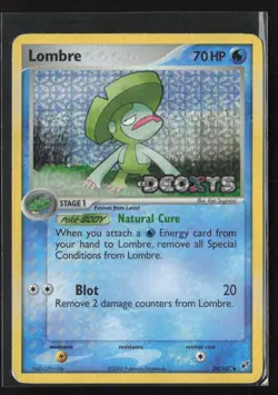 Pokemon Deoxys Lombre - 034/107 Reverse Holo Stamped #34/107 - Image 1