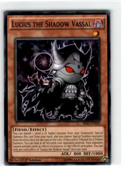 Yu-Gi-Oh! Lucius The Shadow Vassal Common SR01-EN010 Lightly Played 1st Edition - Image 1