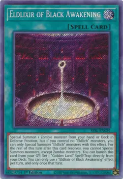 Yugioh! MP Eldlixir of Black Awakening - SESL-EN029 - Secret Rare - 1st Edition - Image 1