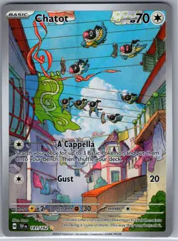 Chatot 181/162 SV05: Temporal Forces - Pokemon Card - NM - Image 1