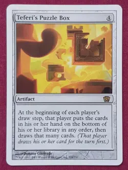 Magic The Gathering 8TH EDITION TEFERI'S PUZZLE BOX artifact card MTG EIGHTH - Image 1