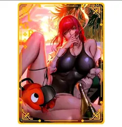 Waifu Anime Cards TCG | Makima - Chainsaw Man [ METAL CARD ] Sexy Hentai Girl - Image 1