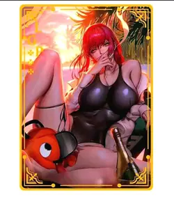 Waifu Anime Cards TCG | Makima - Chainsaw Man [ METAL CARD ] Sexy Hentai Girl - Image 2