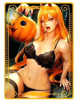 Waifu Anime Cards TCG | Power - Chainsaw Man [ METAL CARD ] Sexy Hentai Girl - Image 2
